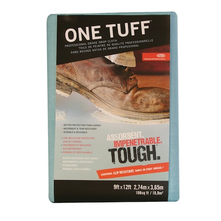 One Tuff Trimaco One Tuff 9 ft. W X 12 ft. L Professional Grade Canvas Drop Cloth 1 pk 90019